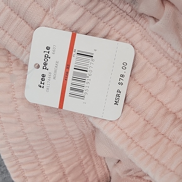 Free People Cozy Cool Lounge Pants Oversize Wide Leg Joggers NEW! XS - Picture 6 of 6